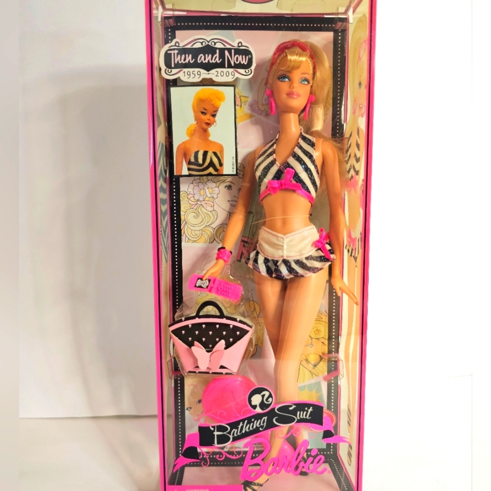Barbie - Collector Then & Now, celebrating 1959-2009, B/W Bathing Suit - NIB